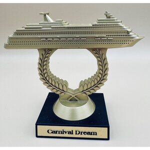 Carnival Dream Cruise Ship On A Stick Trophy Souvenir CCL Travel